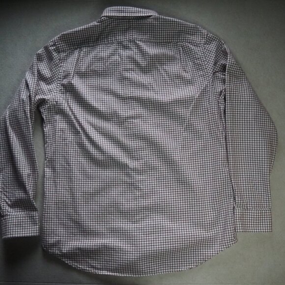 Banana Republic Men's Large Luxe Flannel Slim Fit Shirt Button Down Plaid - Picture 5 of 7